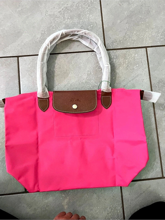 Longchamp Handbags - Longchamp Le Pliage Original Tote Bag Pink & Brown